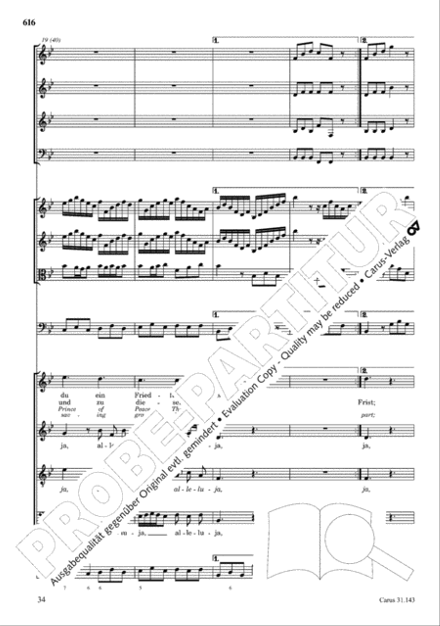 The Complete Sacred Vocal Works (Das geistliche Vokalwerk) Voice scores gallery preview page 615