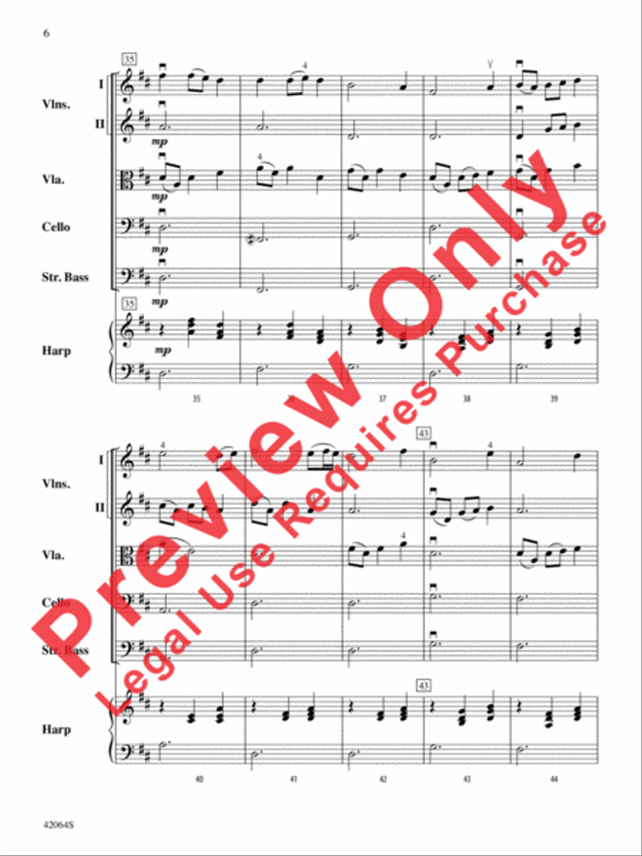 An Irish Farewell String Orchestra scores gallery preview page 7