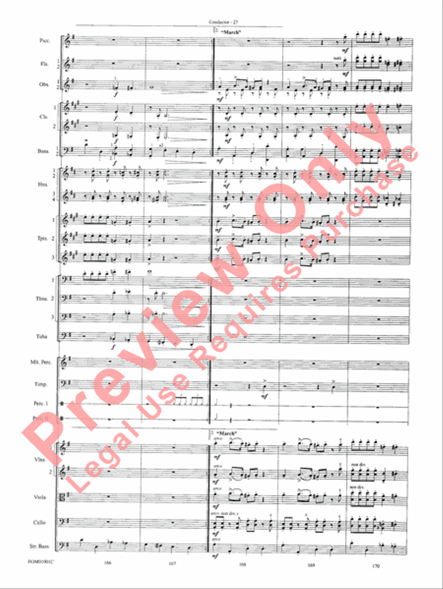 My Fair Lady (Medley) Full Orchestra scores gallery preview page 29