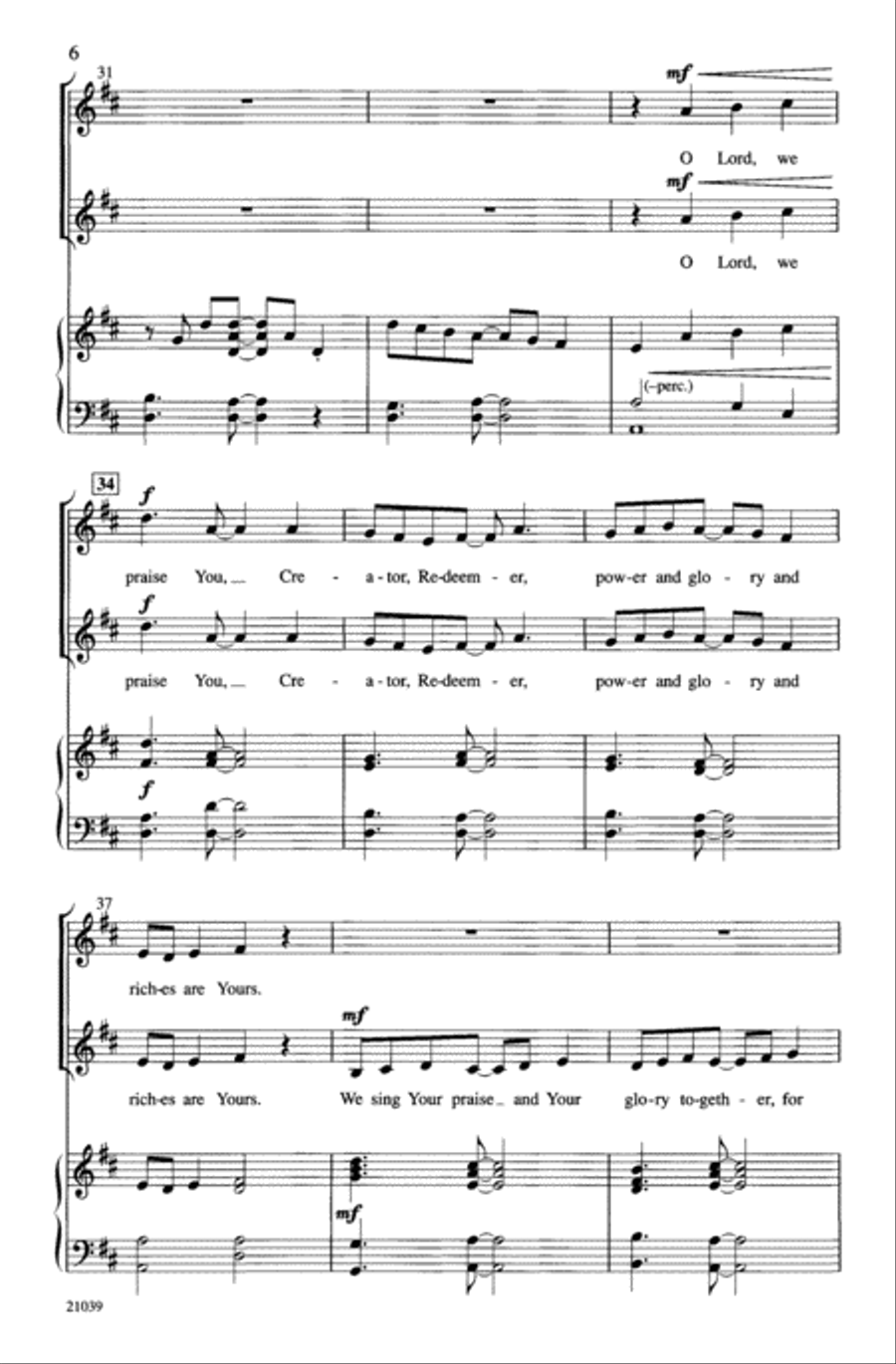 Now Is the Time! 2-Part scores gallery preview page 6