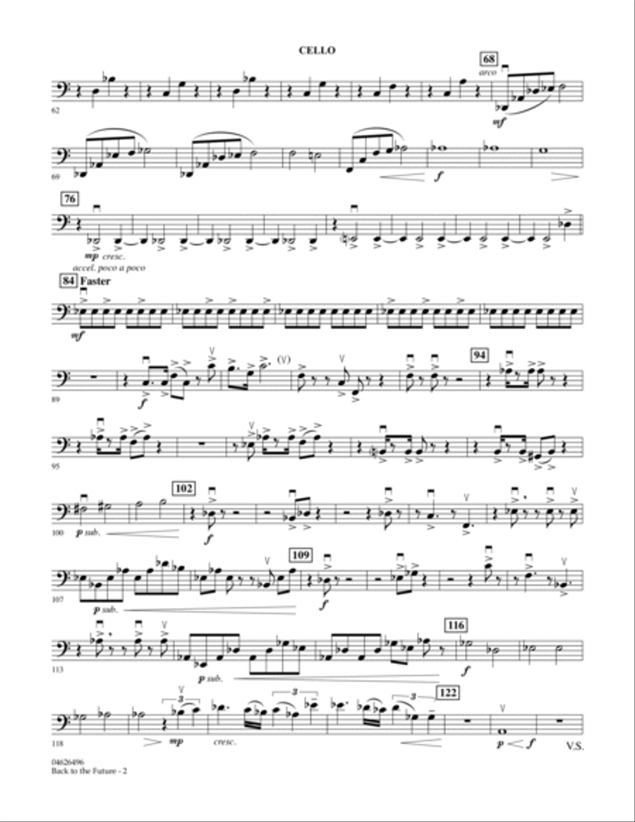 Back To The Future - Cello Orchestra scores gallery preview page 2
