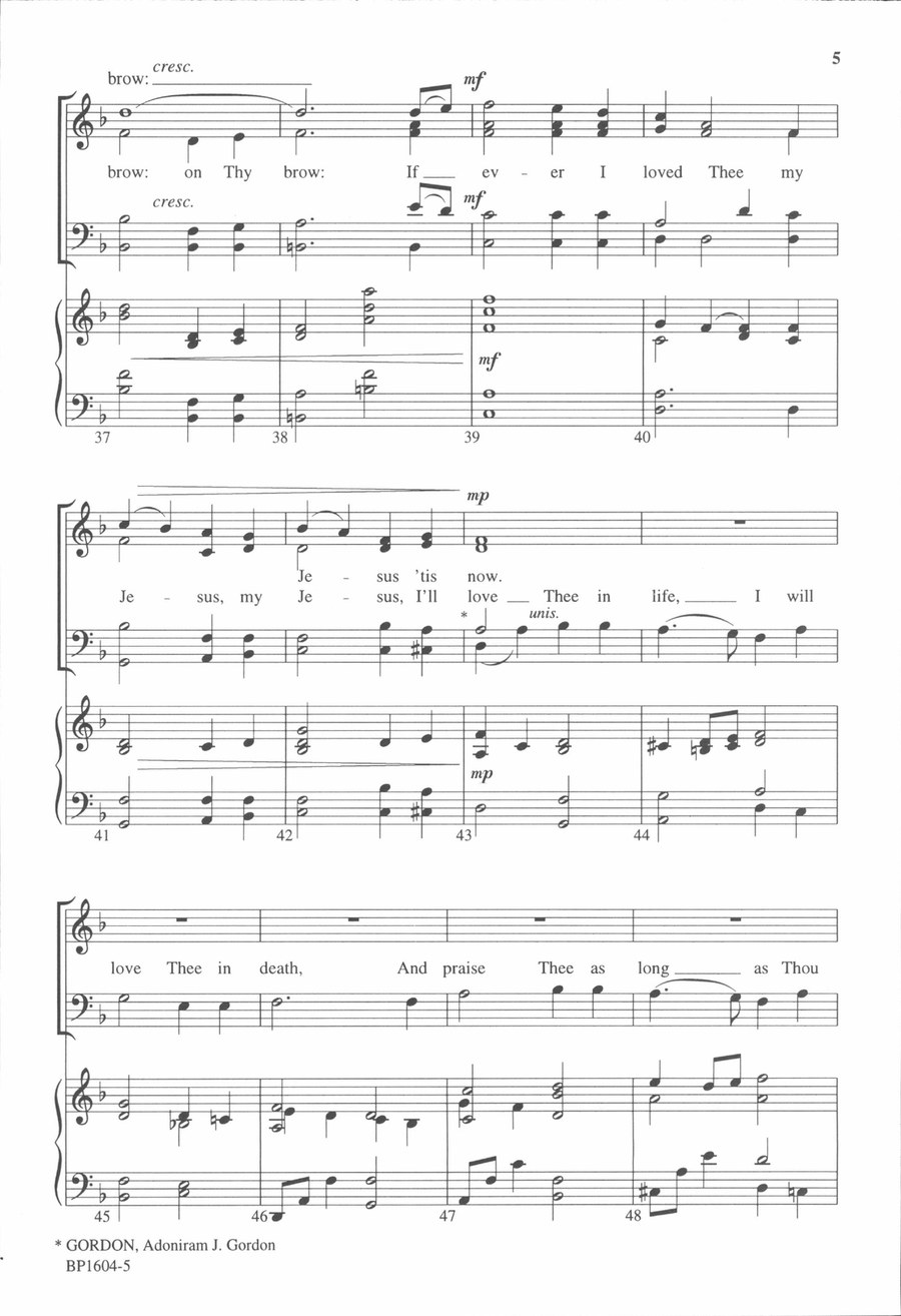 My Jesus I Love Thee - Arnold 4-Part scores gallery preview page 4