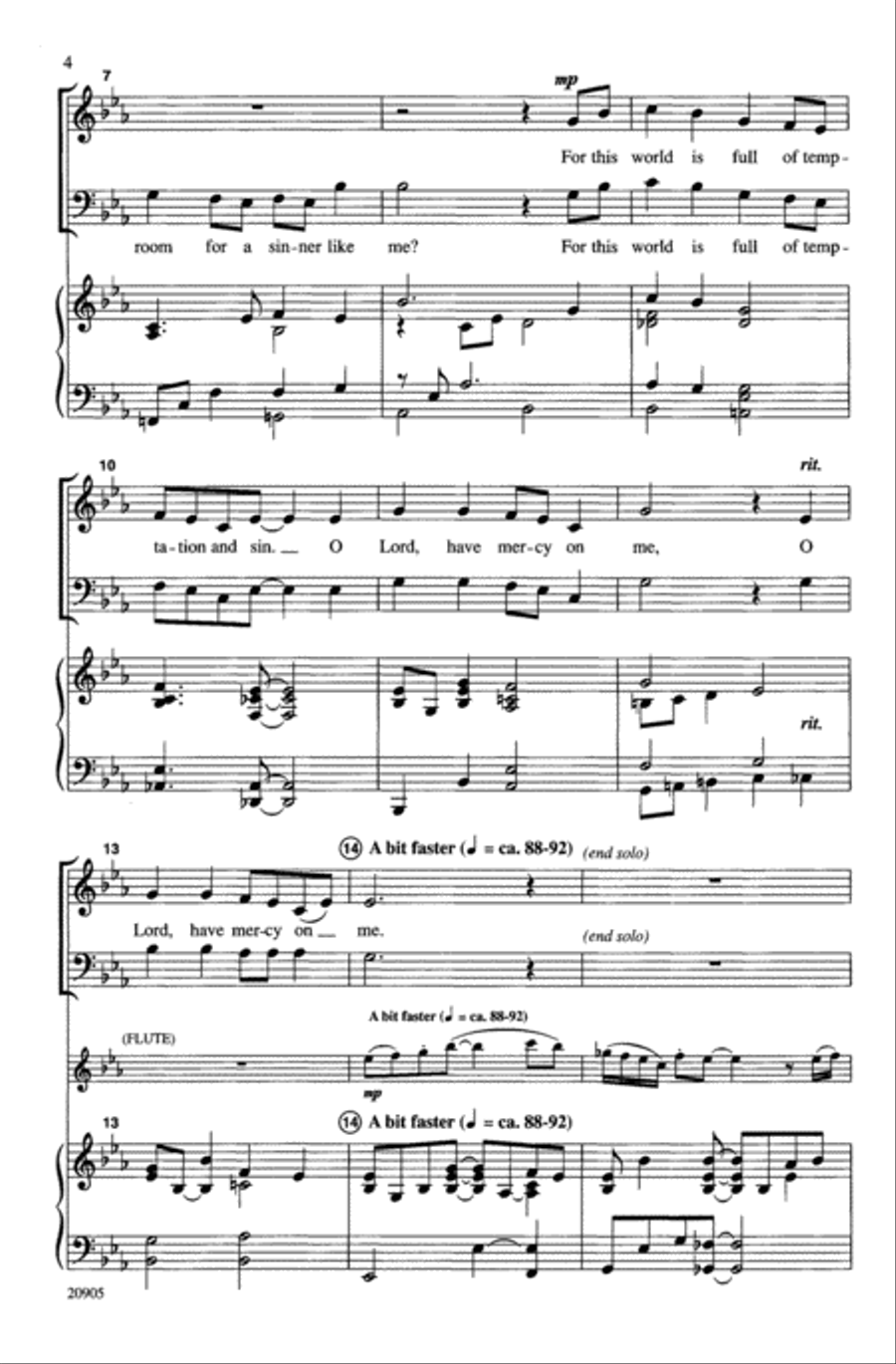 Is There Room for a Sinner? 4-Part scores gallery preview page 4