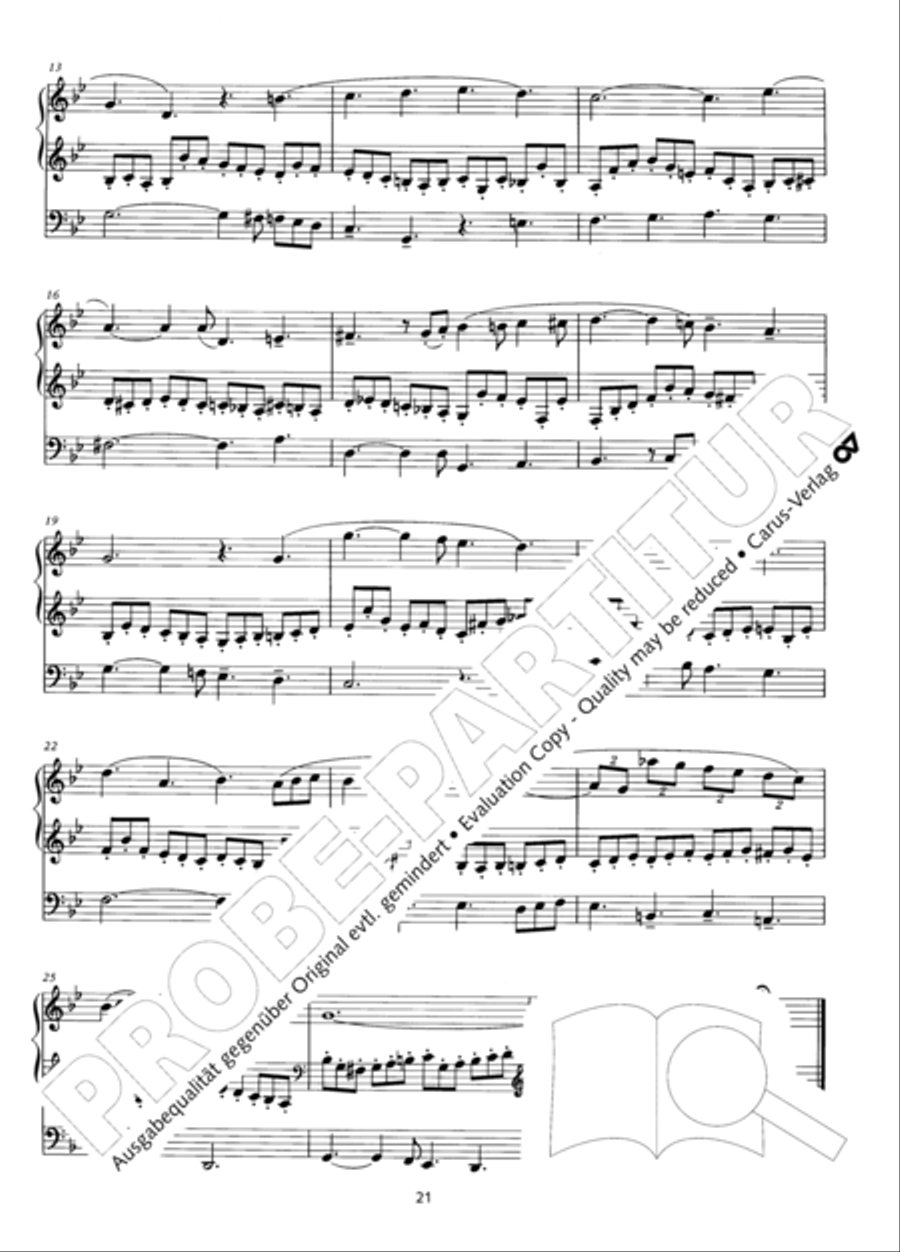 Zwolf Trios fur die Orgel Organ Solo scores gallery preview page 22
