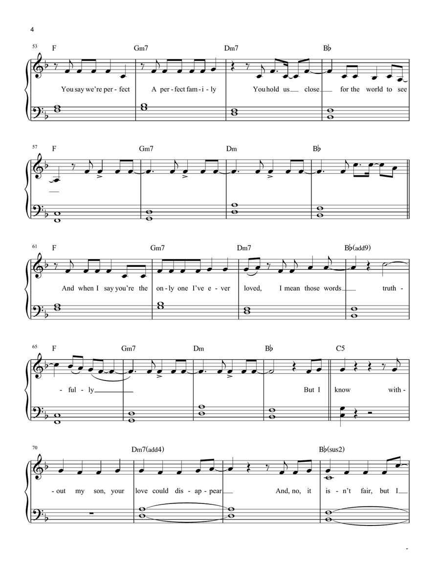Heart Of Stone (from Six: The Musical) Easy Piano scores gallery preview page 4