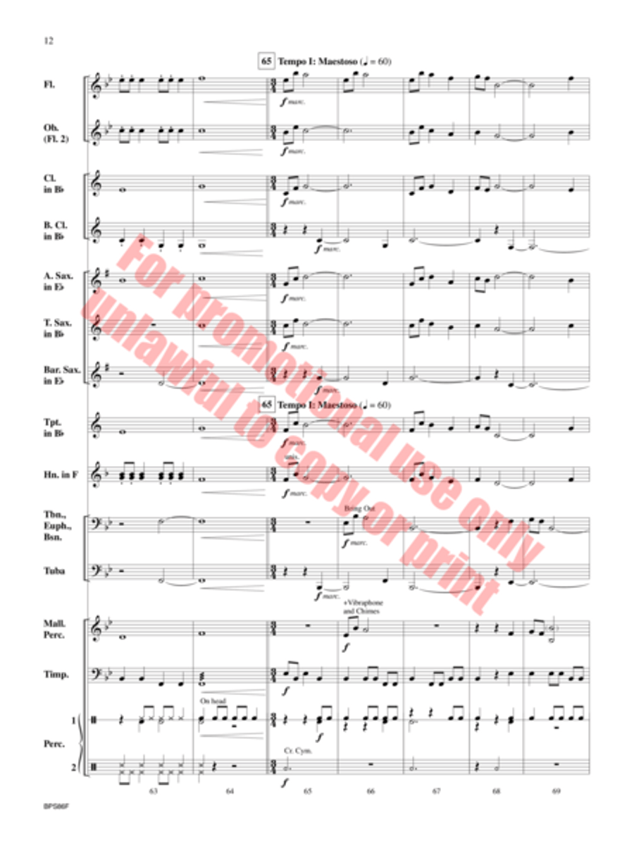 Ethos Concert Band scores gallery preview page 13