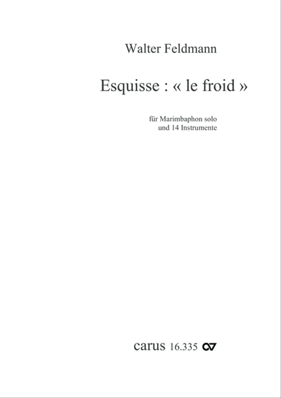 Esquisse: le froid Orchestra scores gallery preview page 2