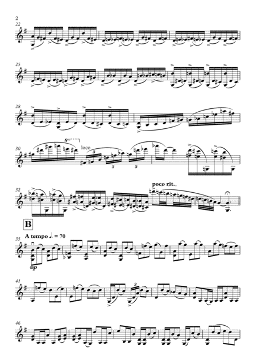 Toccata - Eccentric Dance Violin Solo scores gallery preview page 2