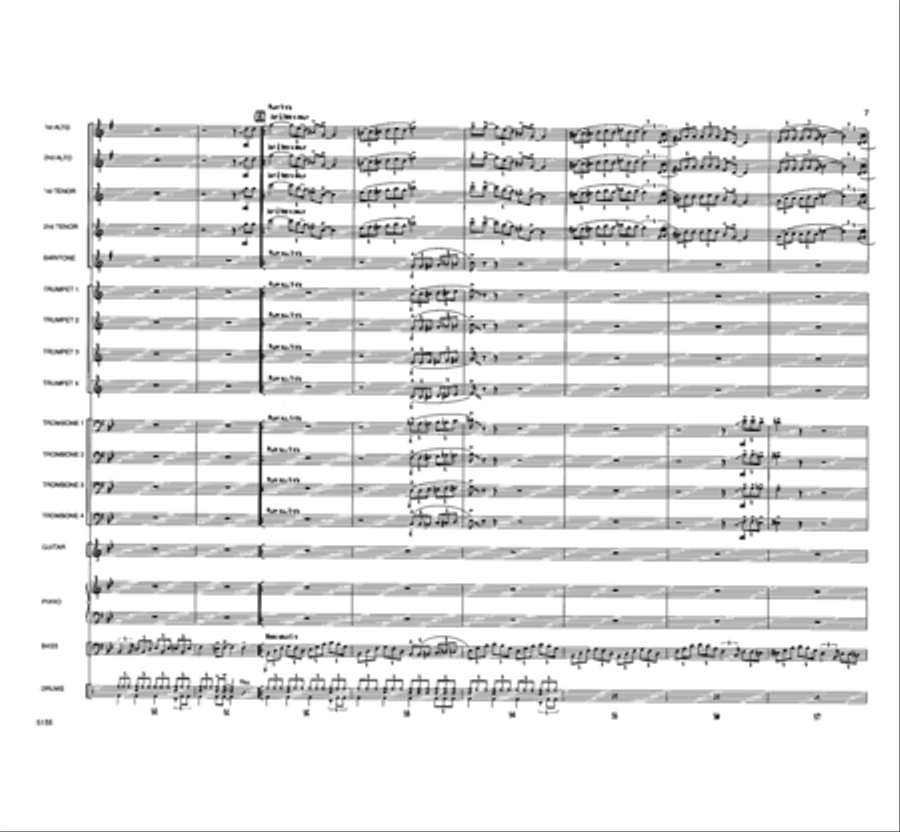 Touchin' All The Basses Jazz Ensemble scores gallery preview page 8
