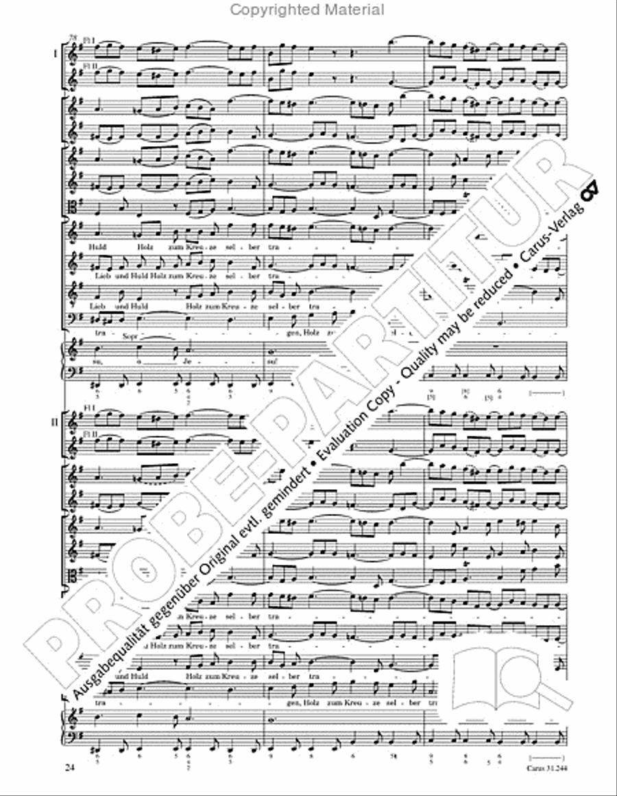 St. Matthew Passion (Matthaus-Passion) 4-Part scores gallery preview page 26