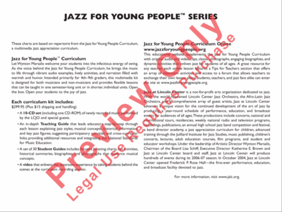 Take Five Jazz Ensemble scores gallery preview page 4