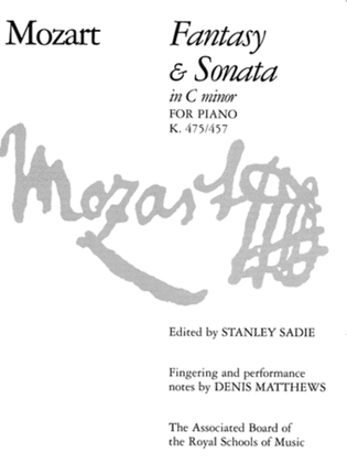 Book cover for Fantasy & Sonata in C minor, K 475/457