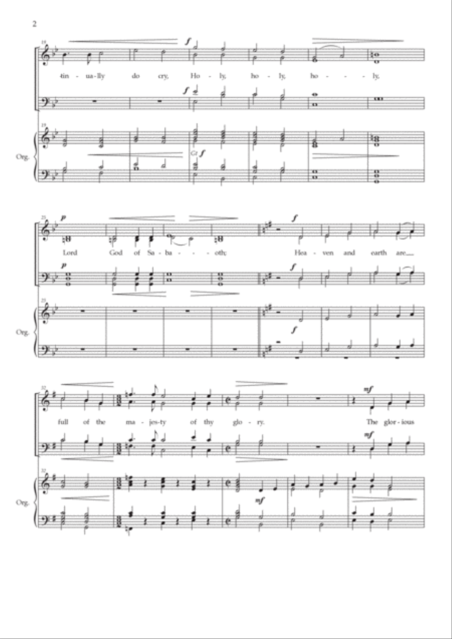 Te Deum in G Divisi scores gallery preview page 2
