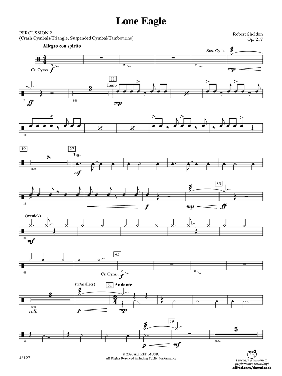 Lone Eagle: 2nd Percussion