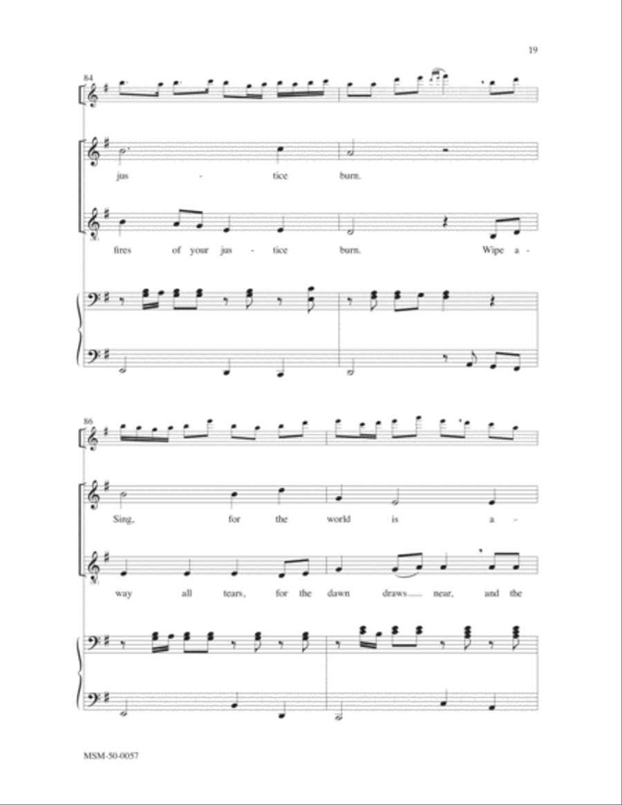Canticle of the Turning (Magnificat) 4-Part scores gallery preview page 9