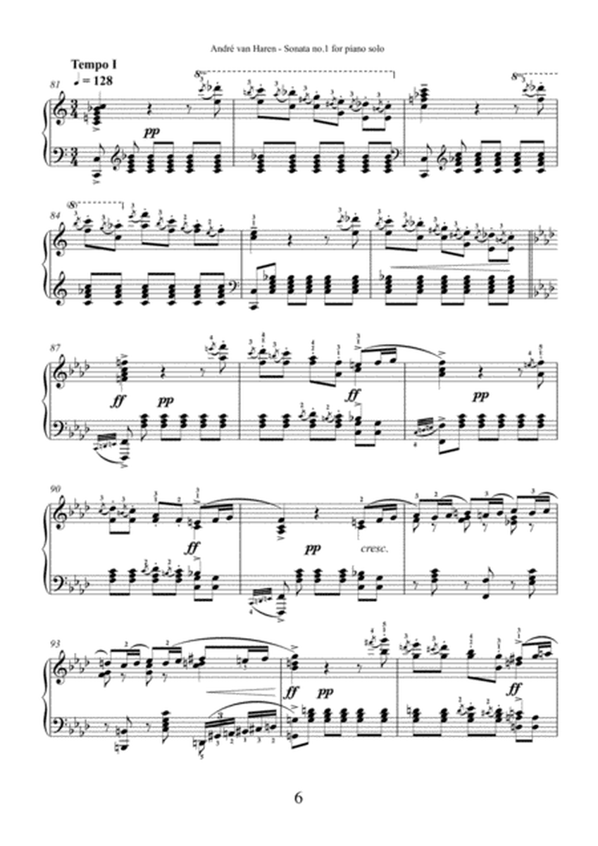 Piano sonata no. 1 in f minor - The Laura Lee image number null