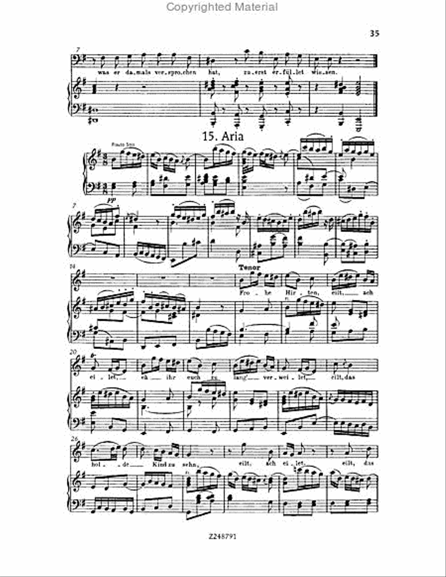 Christmas Oratorio, BWV 248 Choir scores gallery preview page 34