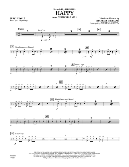 Happy (from Despicable Me 2) (arr. Michael Brown) - Percussion 2