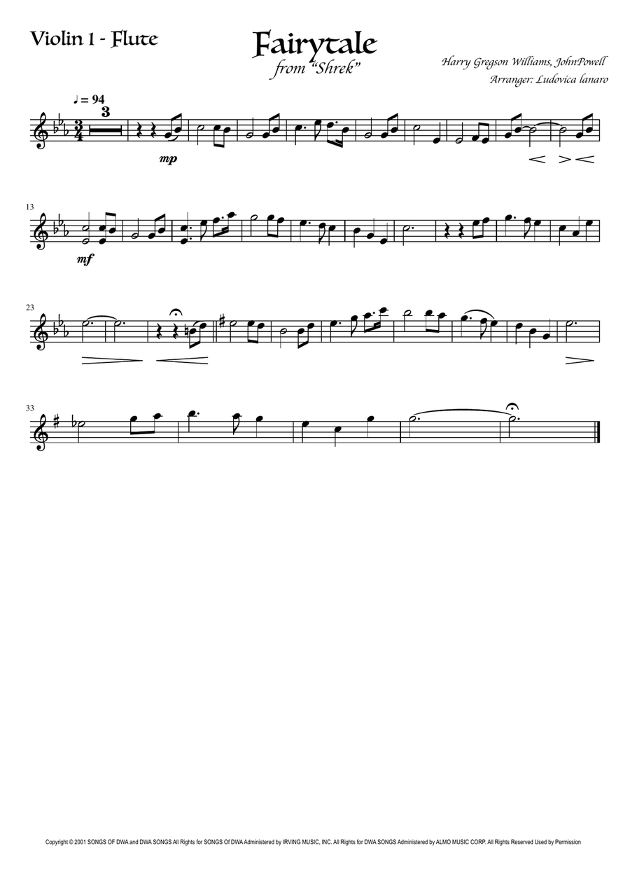 Fairytale Opening Fairytale Opening String Trio scores gallery preview page 2