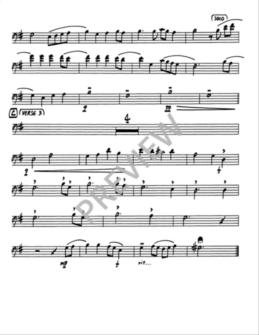 I Heard the Voice of Jesus Say - Instrument edition Trombone scores gallery preview page 9
