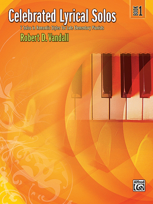 Book cover for Celebrated Lyrical Solos, Book 1