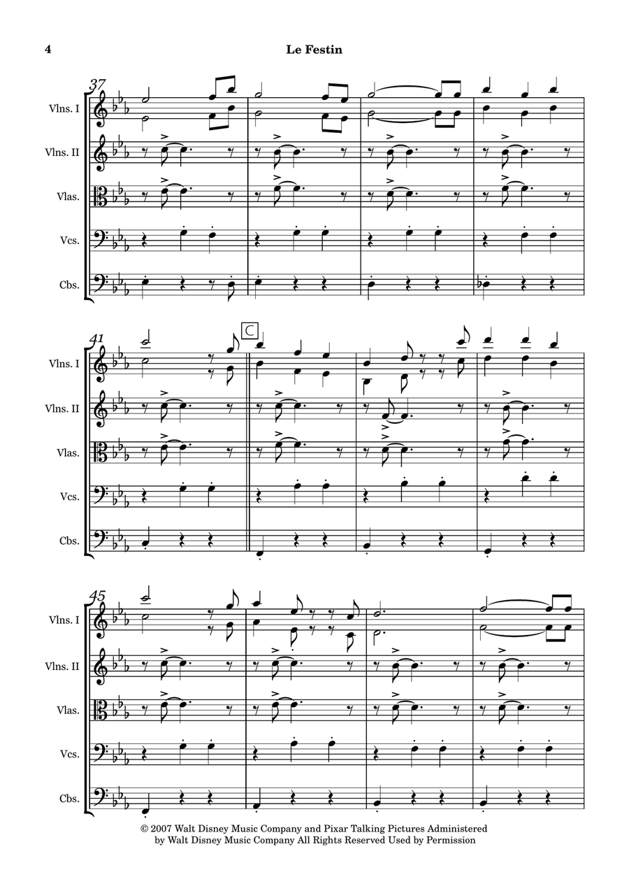 Le Festin String Orchestra scores gallery preview page 4