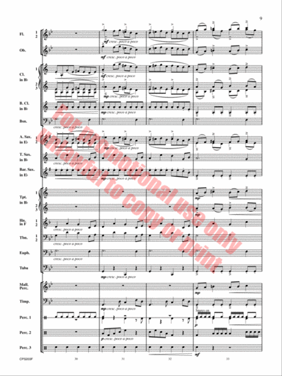 Red Hills Saga Concert Band scores gallery preview page 10
