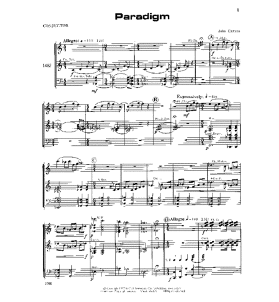 Paradigm Concert Band scores gallery preview page 2