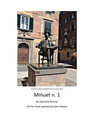 Puccini Minuet n. 1 set for Flute Quartet