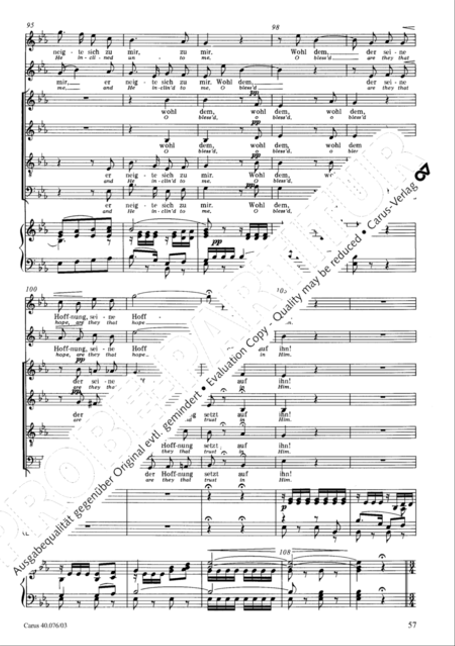 Hymn of Praise, MWV A 18 SSAATB scores gallery preview page 58