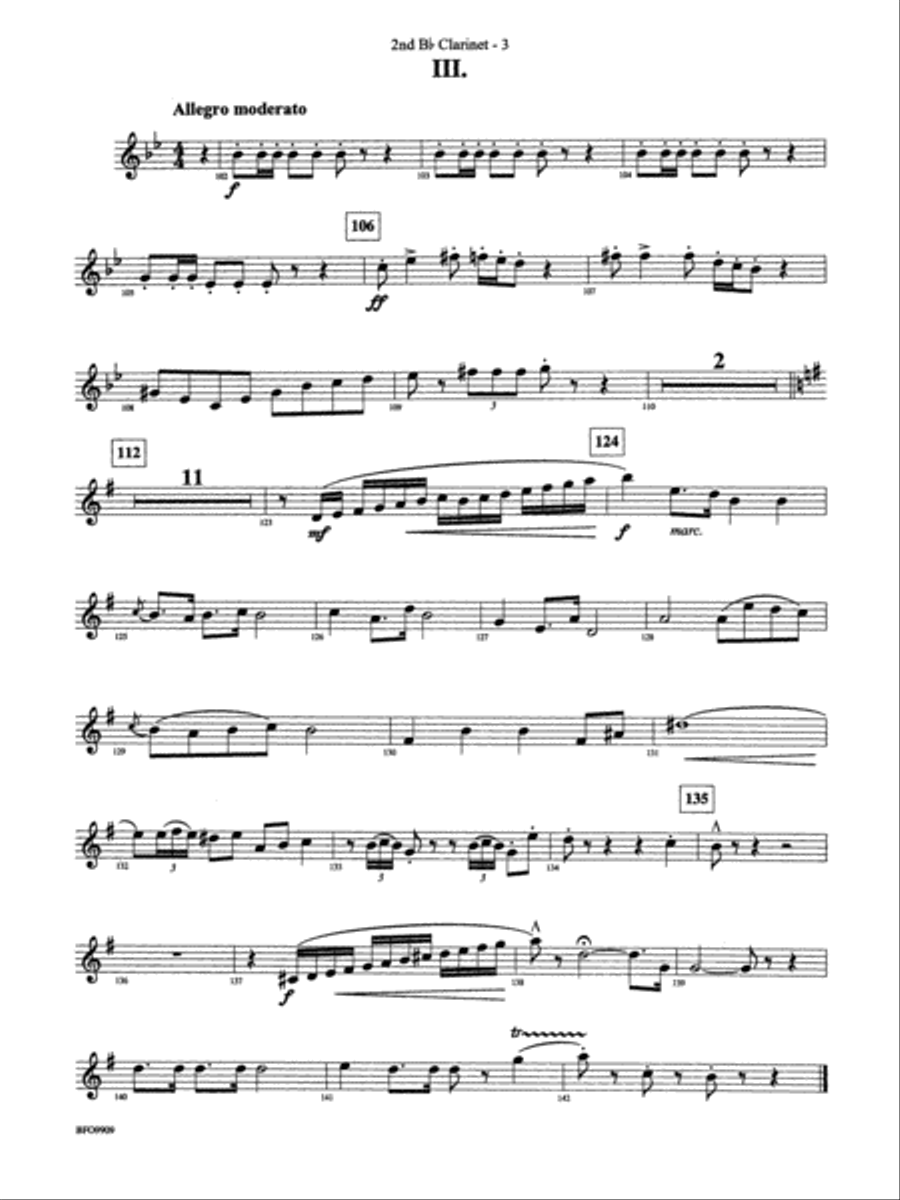 Carmen Suite: 2nd B-flat Clarinet Full Orchestra scores gallery preview page 4