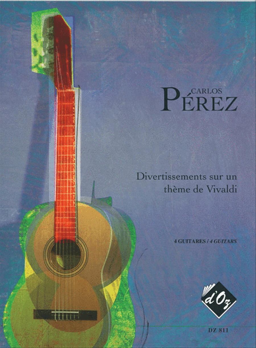 Divertissements sur un thème de Vivaldi Guitar Ensemble scores gallery preview page 1