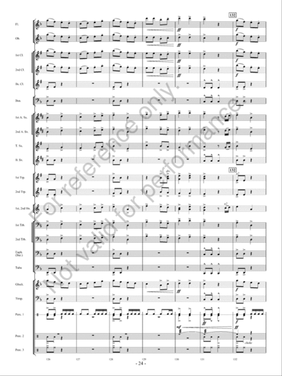 Avalanche! Concert Band scores gallery preview page 25