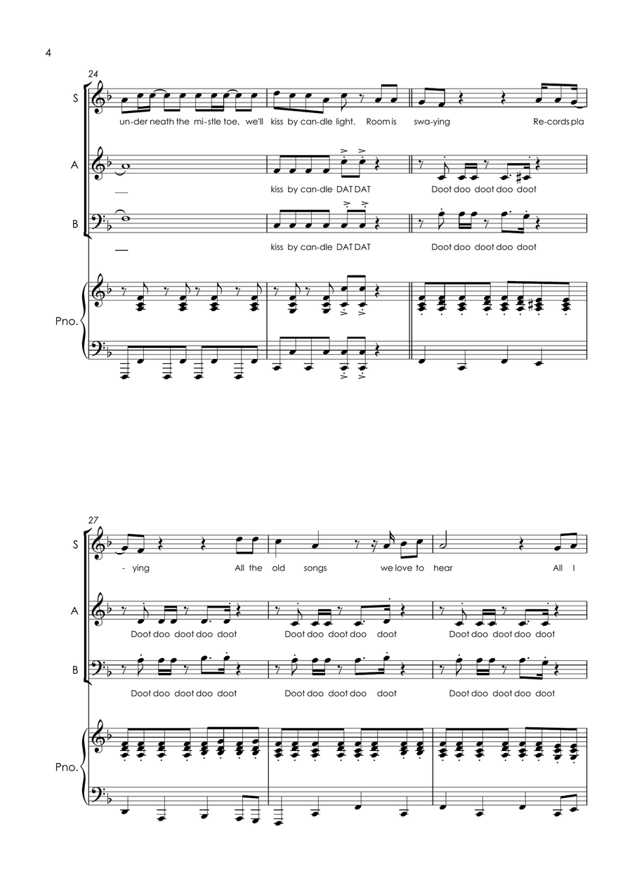 Medley: Merry Christmas Everyone with Little Drummer Boy/peace On Earth and Step Into Christmas Small Ensemble scores gallery preview page 6