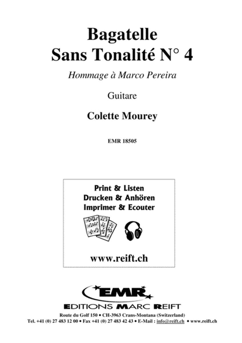 Bagatelle Sans Tonalite No. 4 image number null