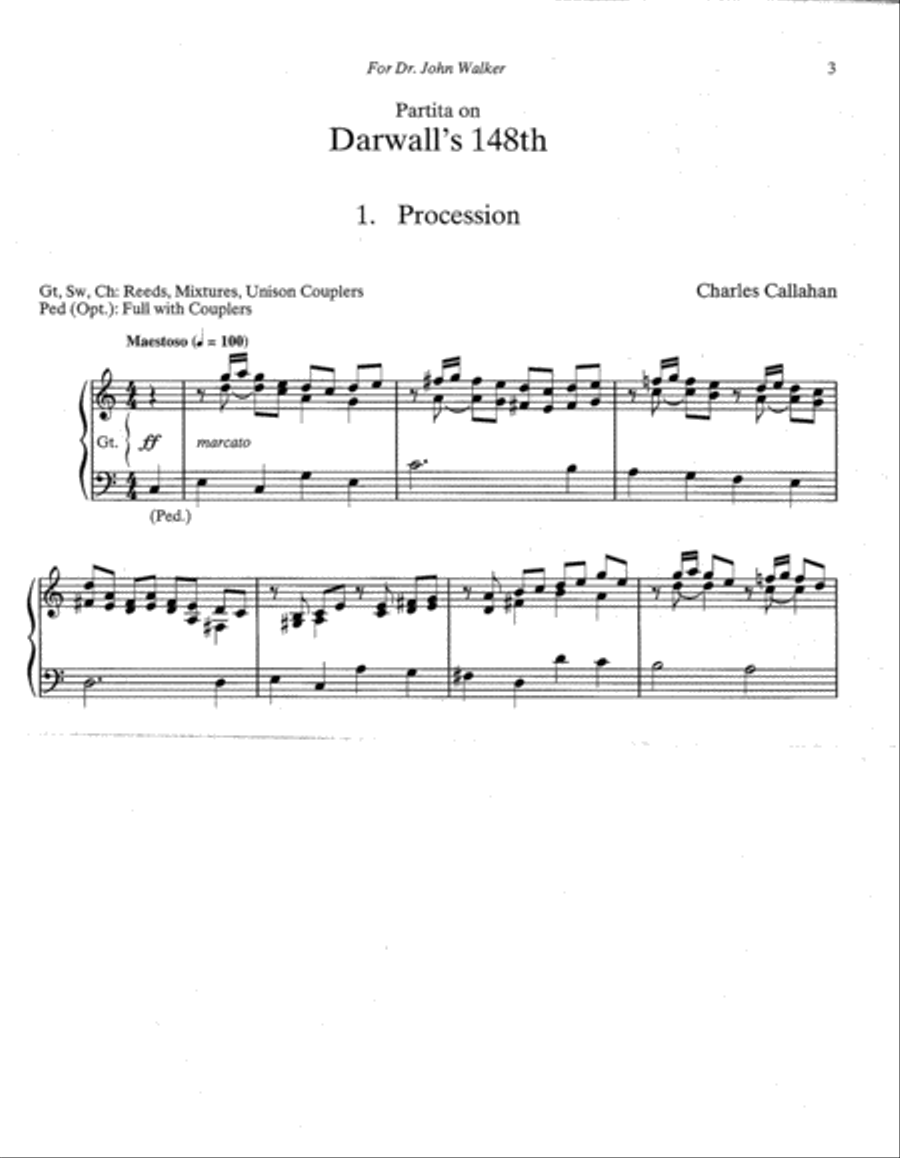 Partita on Darwall's 148th Organ scores gallery preview page 2