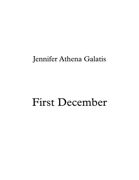 First December