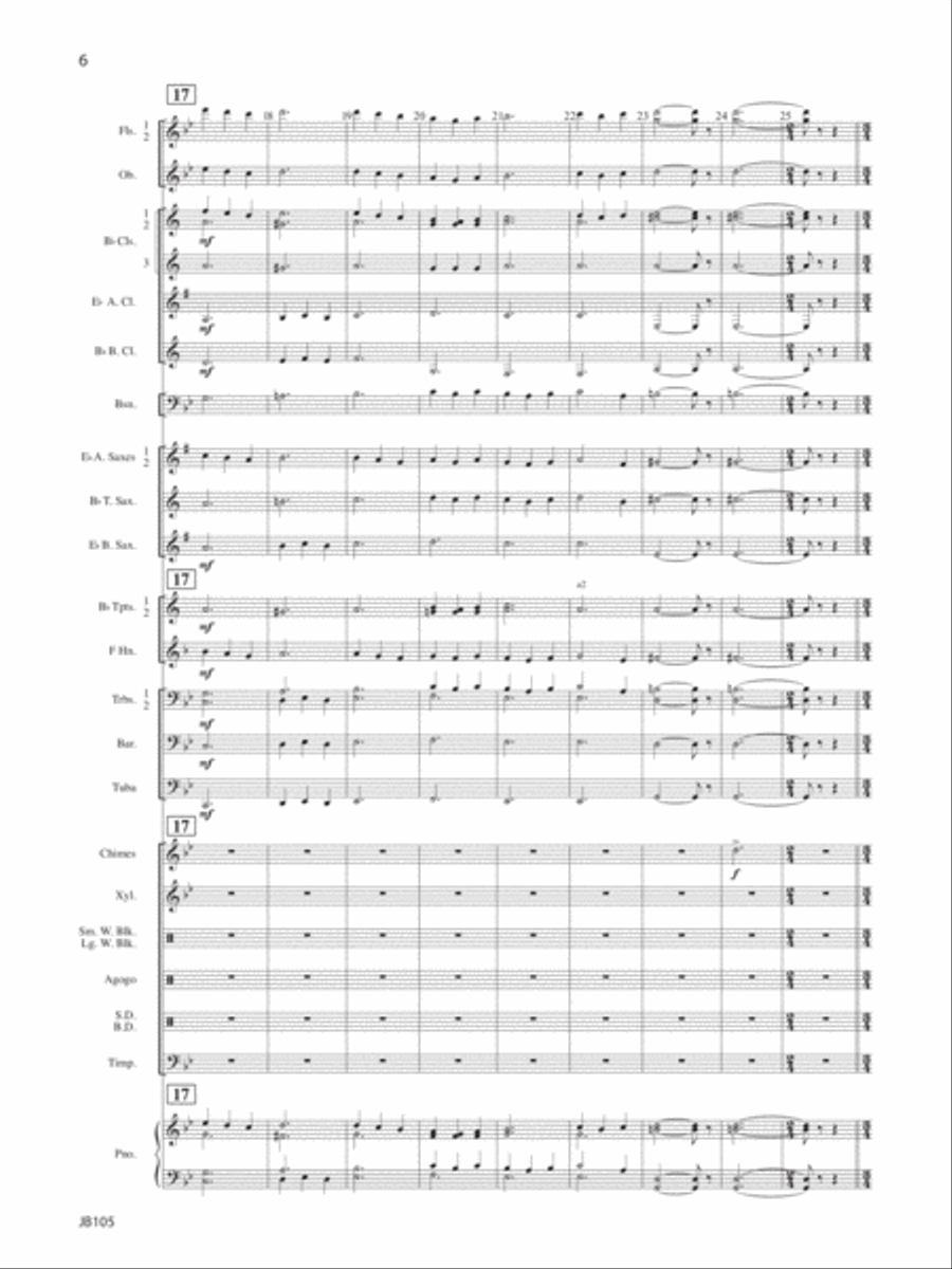 Chorale and Exultation Concert Band scores gallery preview page 5