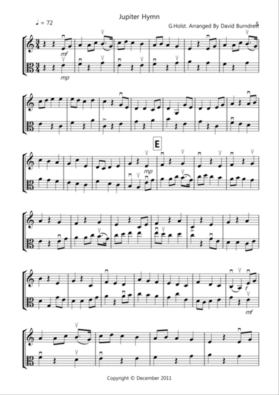 8 Easy Duets for Violin And Viola String Duet scores gallery preview page 5