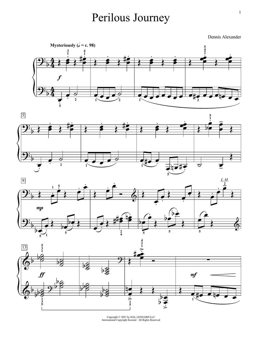 Perilous Journey Piano Method - Digital Sheet Music