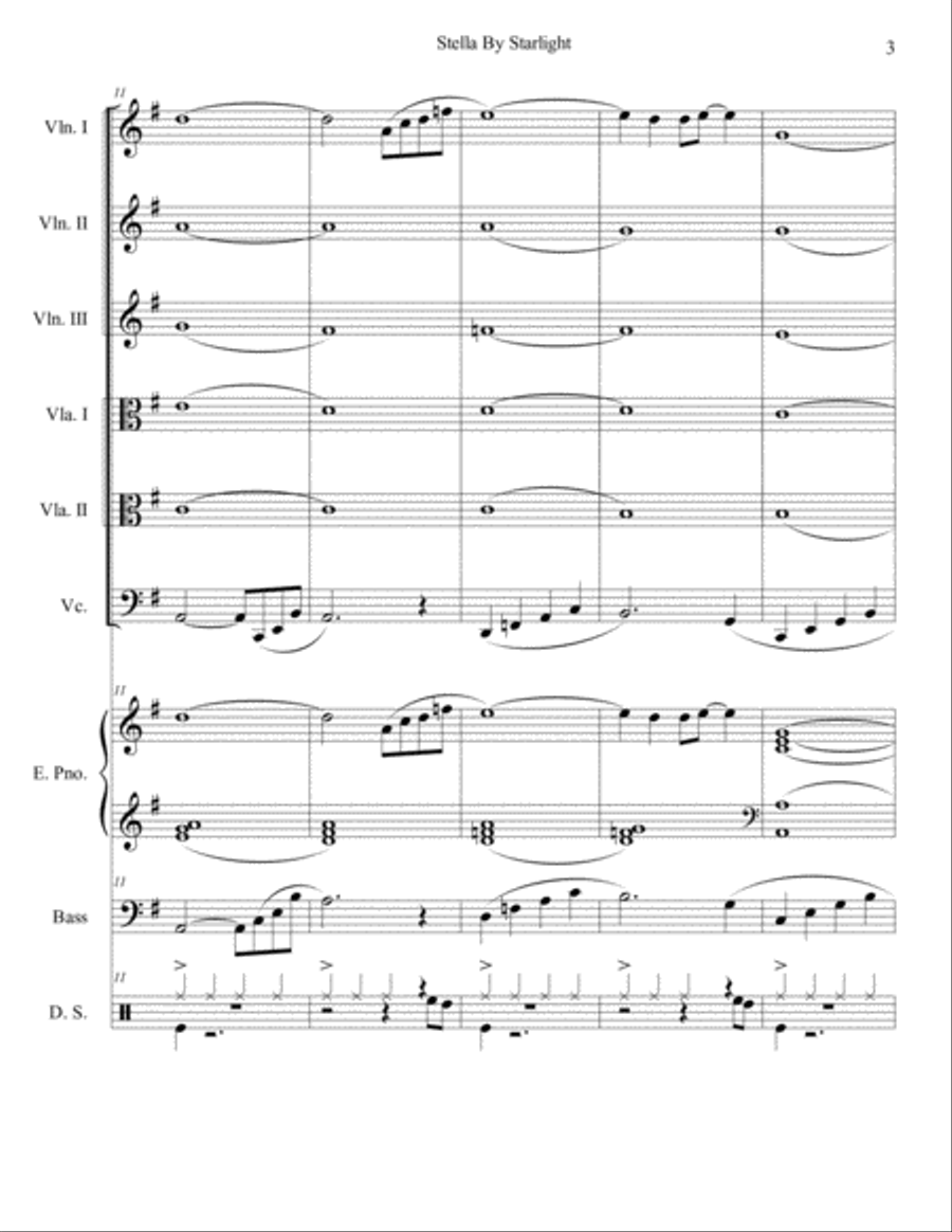 Stella By Starlight Set of Parts scores gallery preview page 3