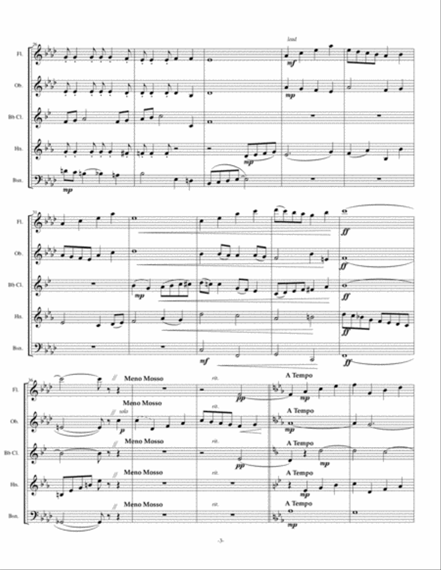 Have Yourself A Merry Little Christmas from MEET ME IN ST. LOUIS Woodwind Quintet scores gallery preview page 3
