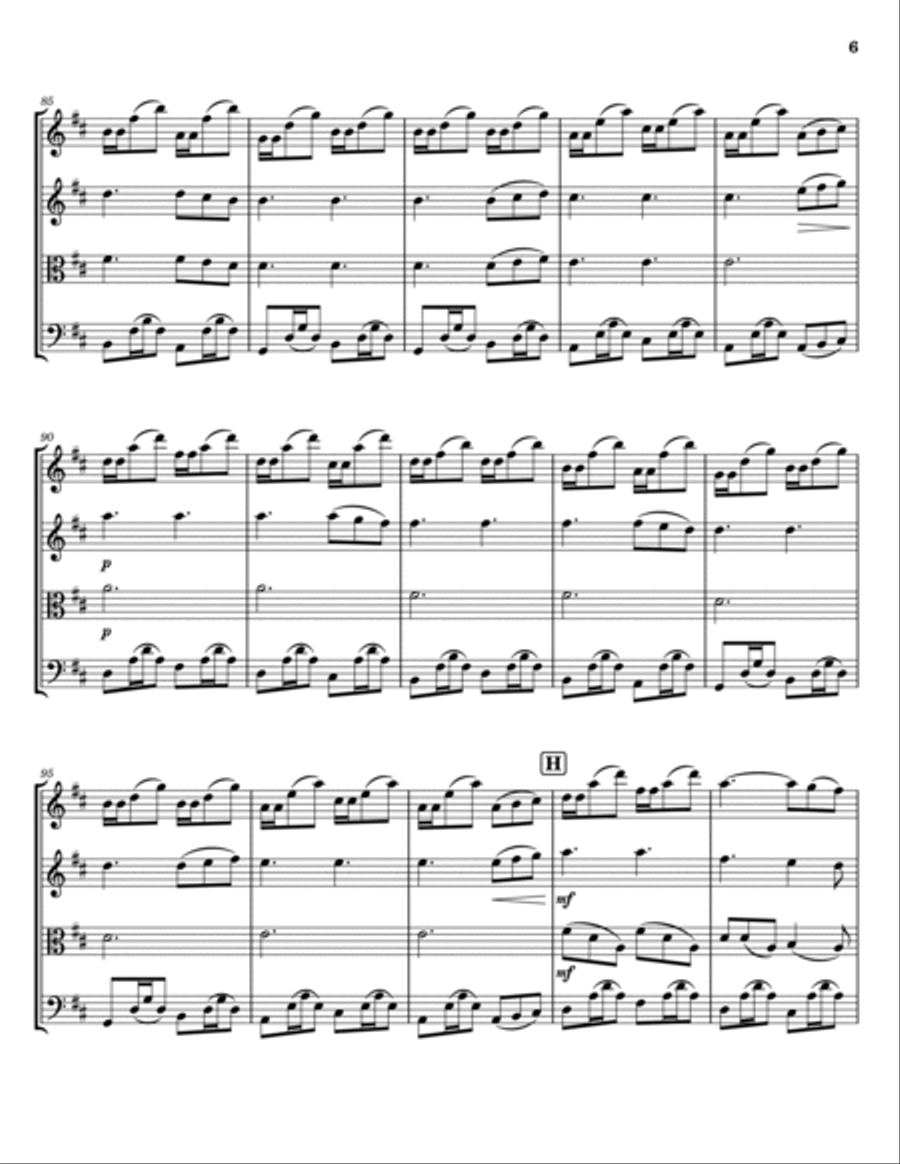 Flightless Bird, American Mouth String Quartet scores gallery preview page 6