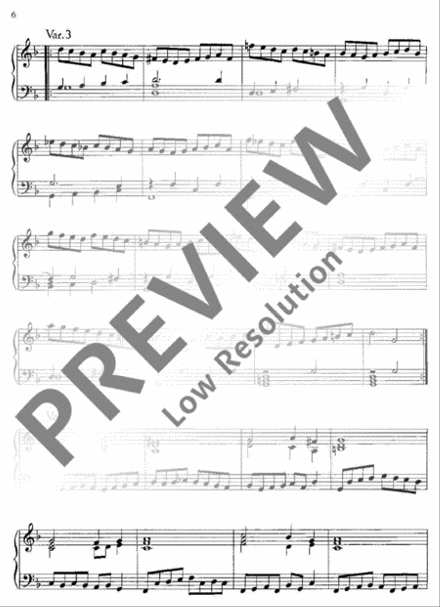 3 Pavans from the same theme Piano Solo scores gallery preview page 7