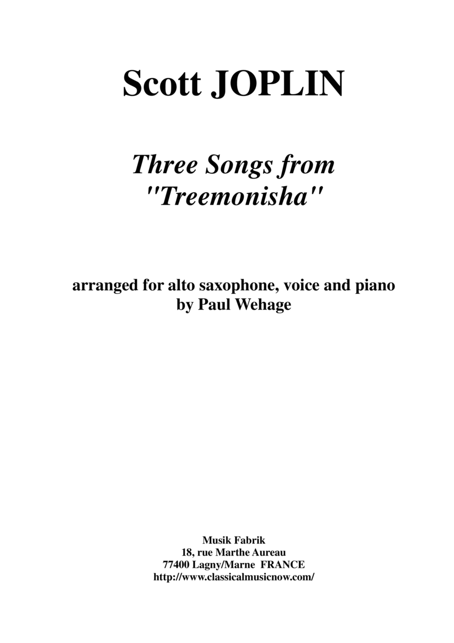 Scott Joplin: Three Songs from 
