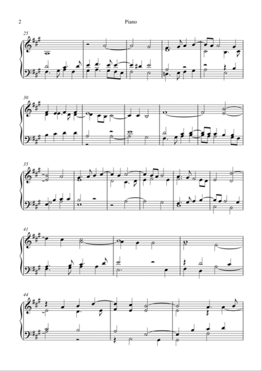Giovanni Pierluigi da Palestrina - Sicut Cervus (Piano Reduction) Piano Method scores gallery preview page 2