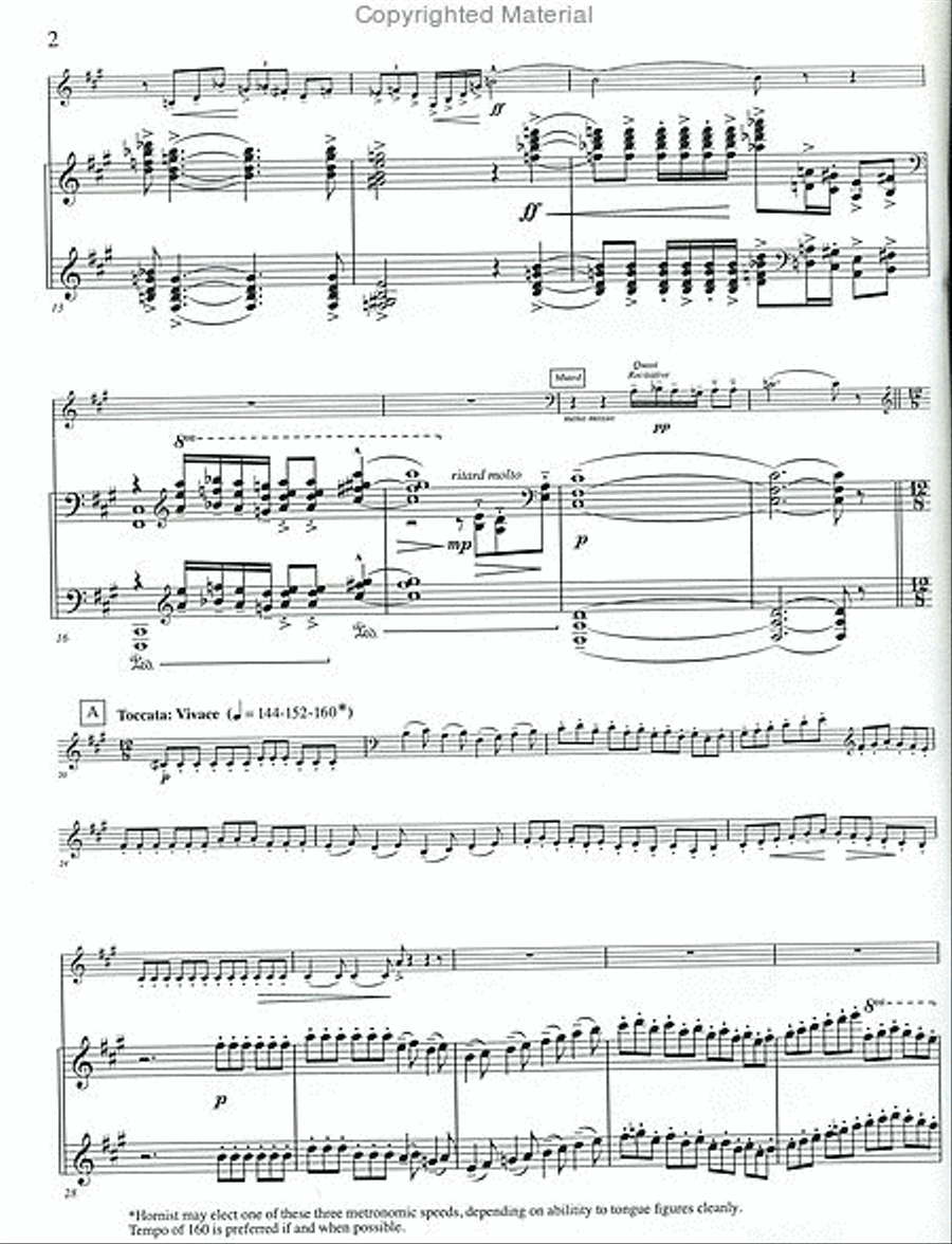 Sonata for Horn Piano Accompaniment scores gallery preview page 3
