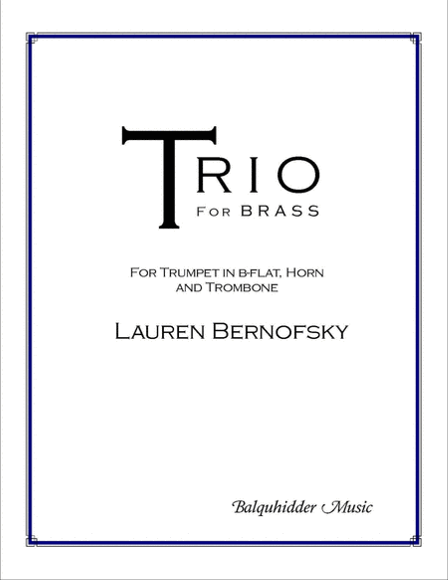 Trio for Brass Horn scores gallery preview page 1