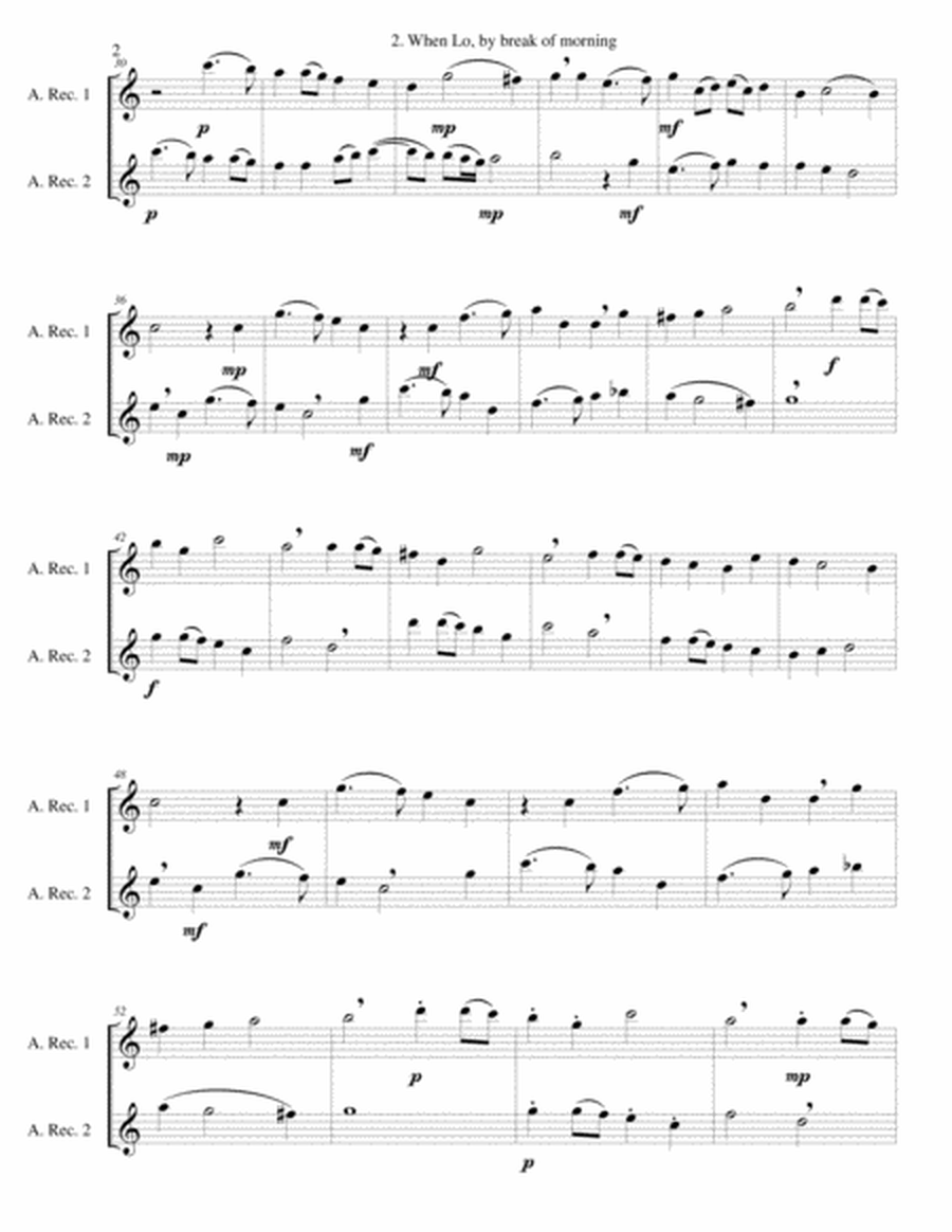 12 easy Canzonets for alto recorder duo image number null