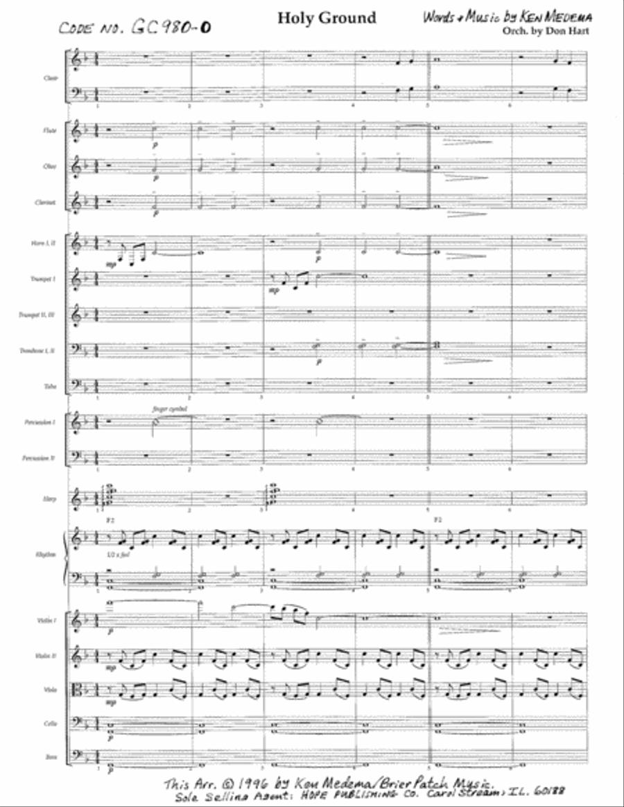Holy Ground Holy Ground Choir scores gallery preview page 1